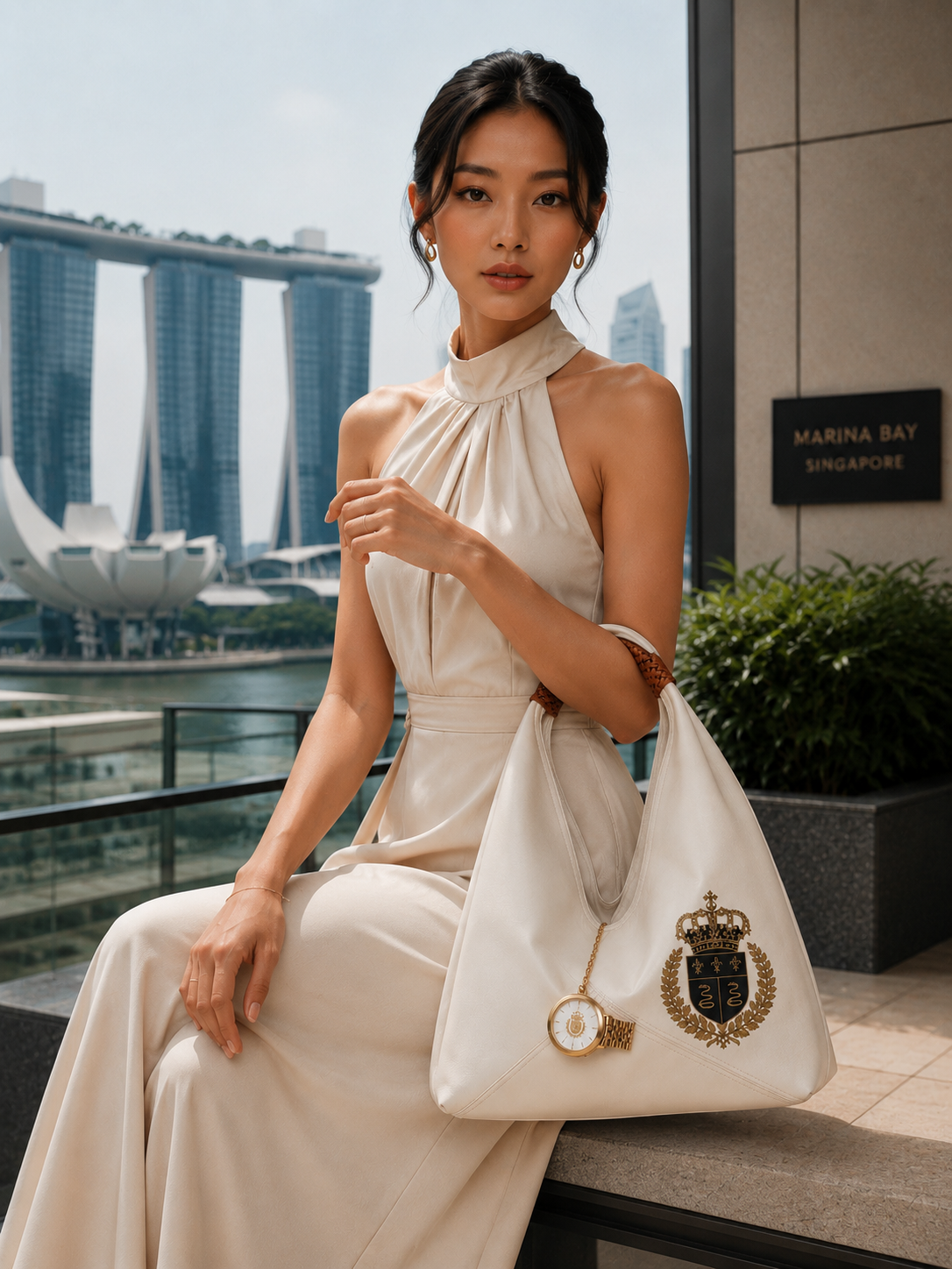 Sac De Londas Singapore Blanc Ivoire
