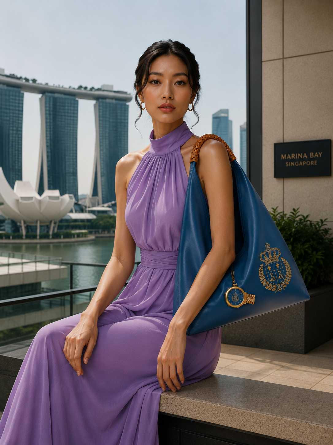 Sac De Londas Singapore Bleu