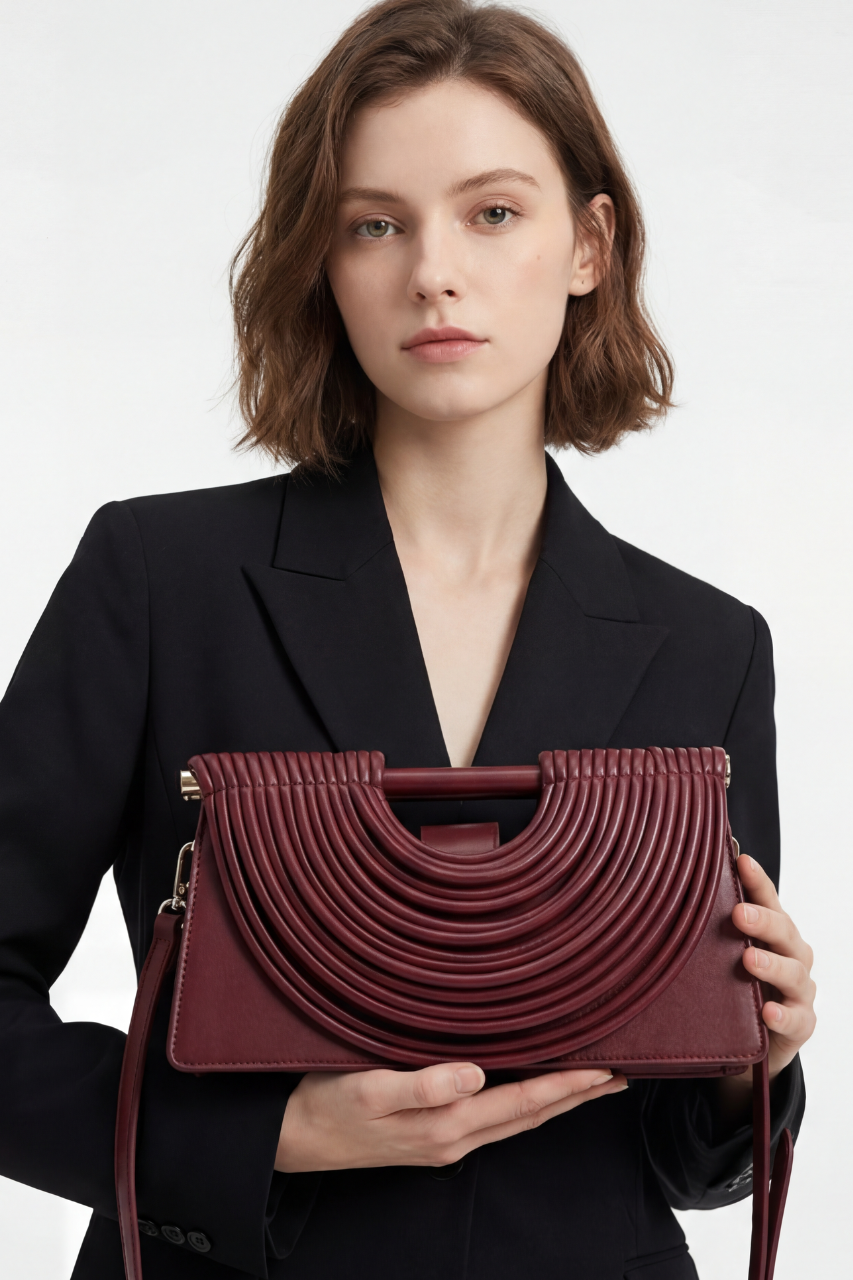 BANGKOK – Pochette & sac bandoulière femme en PU élégant, style chic designer