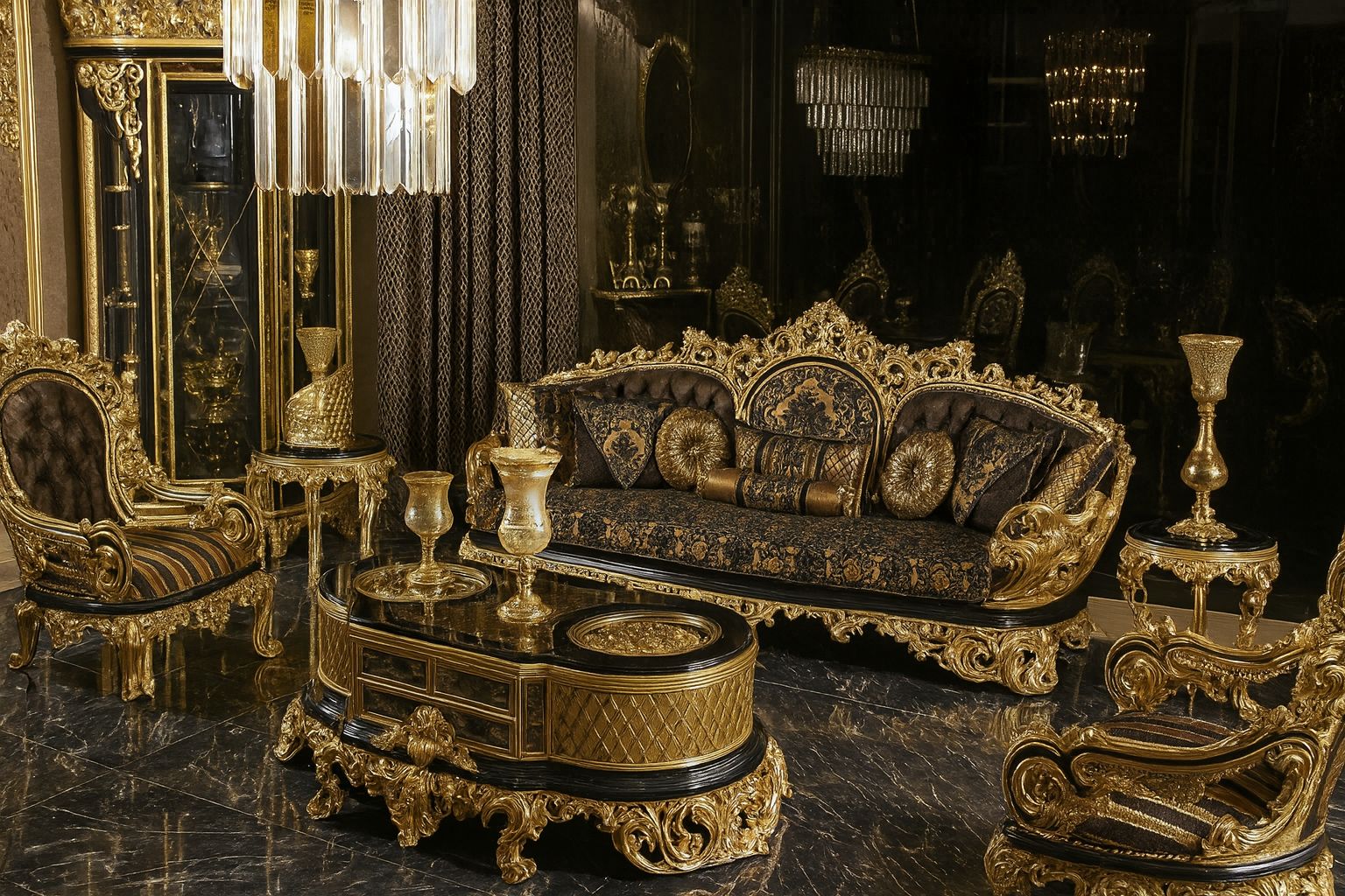 Table Basse Majesté Louis XIV