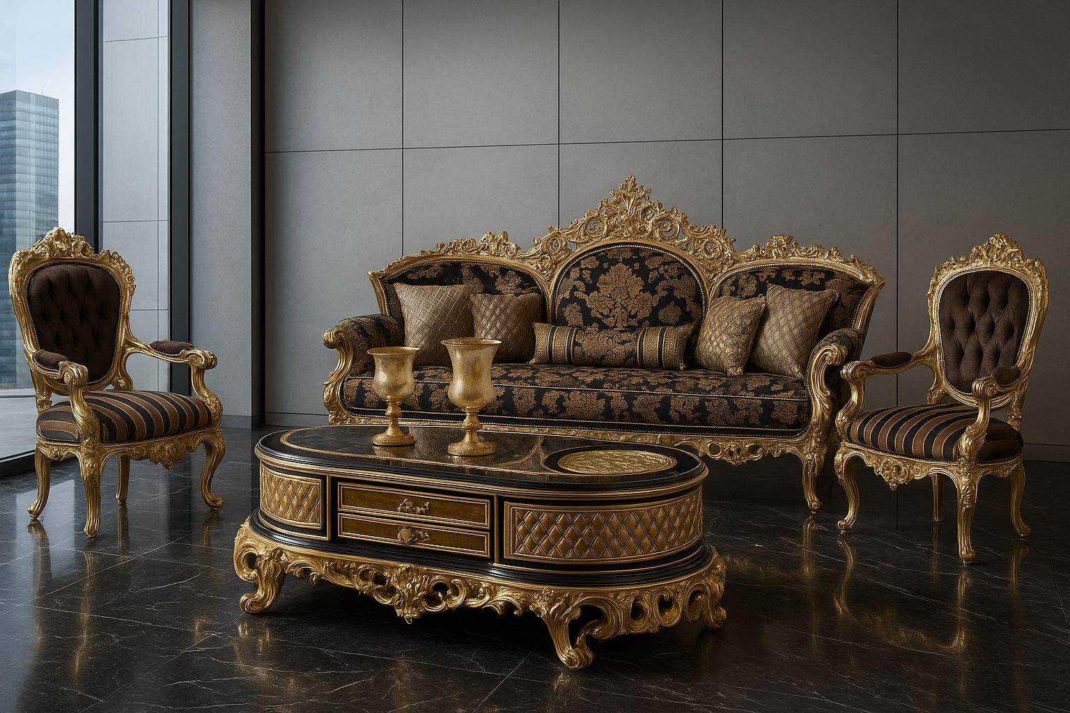 Chaise Majesté Louis XIV