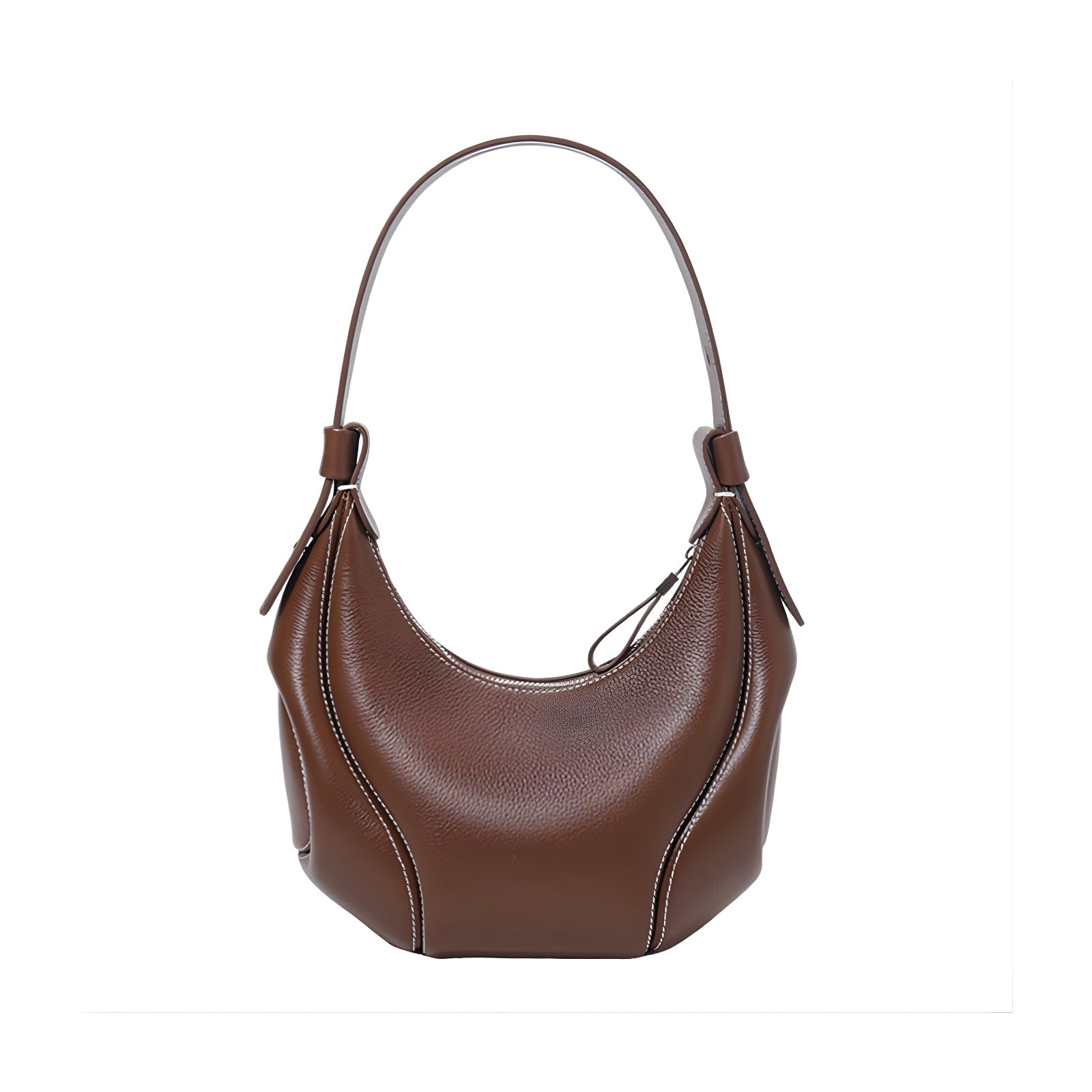 Shanghaï, Sac hobo luxueux en cuir de vachette pour femme – Sac porté épaule élégant