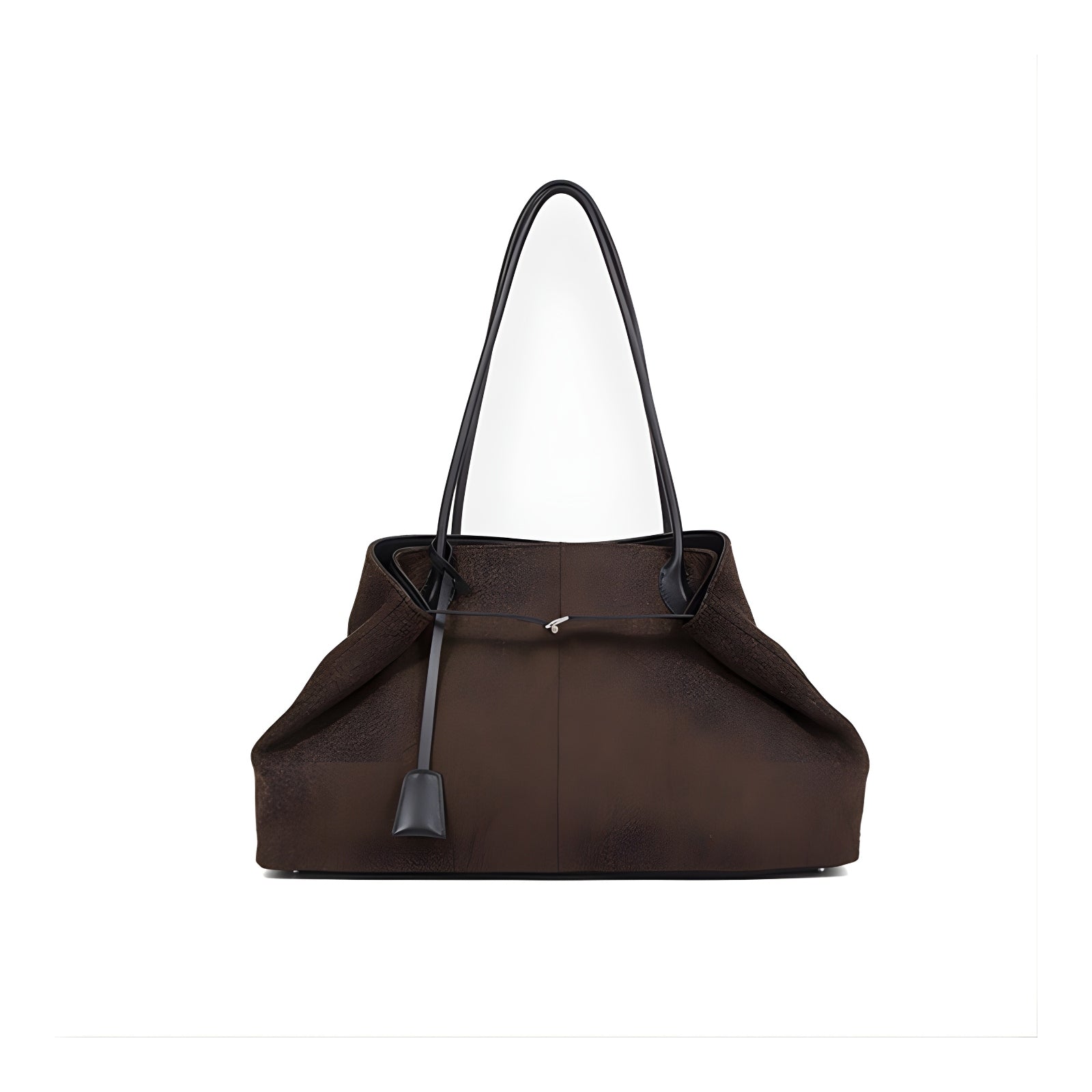 Sac cabas premium en laine et cuir de mouton pour femme – Style européen