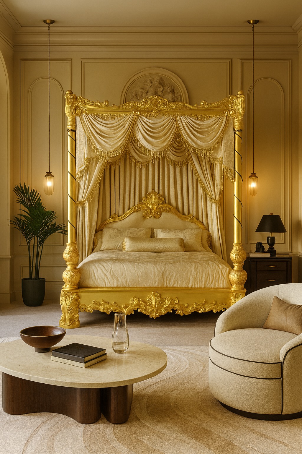 Lit Louis XIV Roi-Soleil