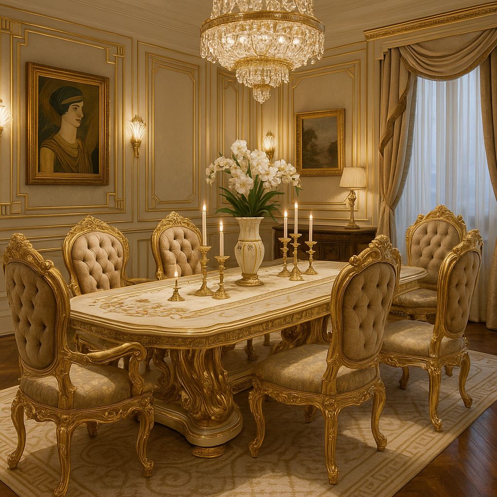 TABLE MARIE-ANTOINETTE – SALLE À MANGER IMPÉRIALE