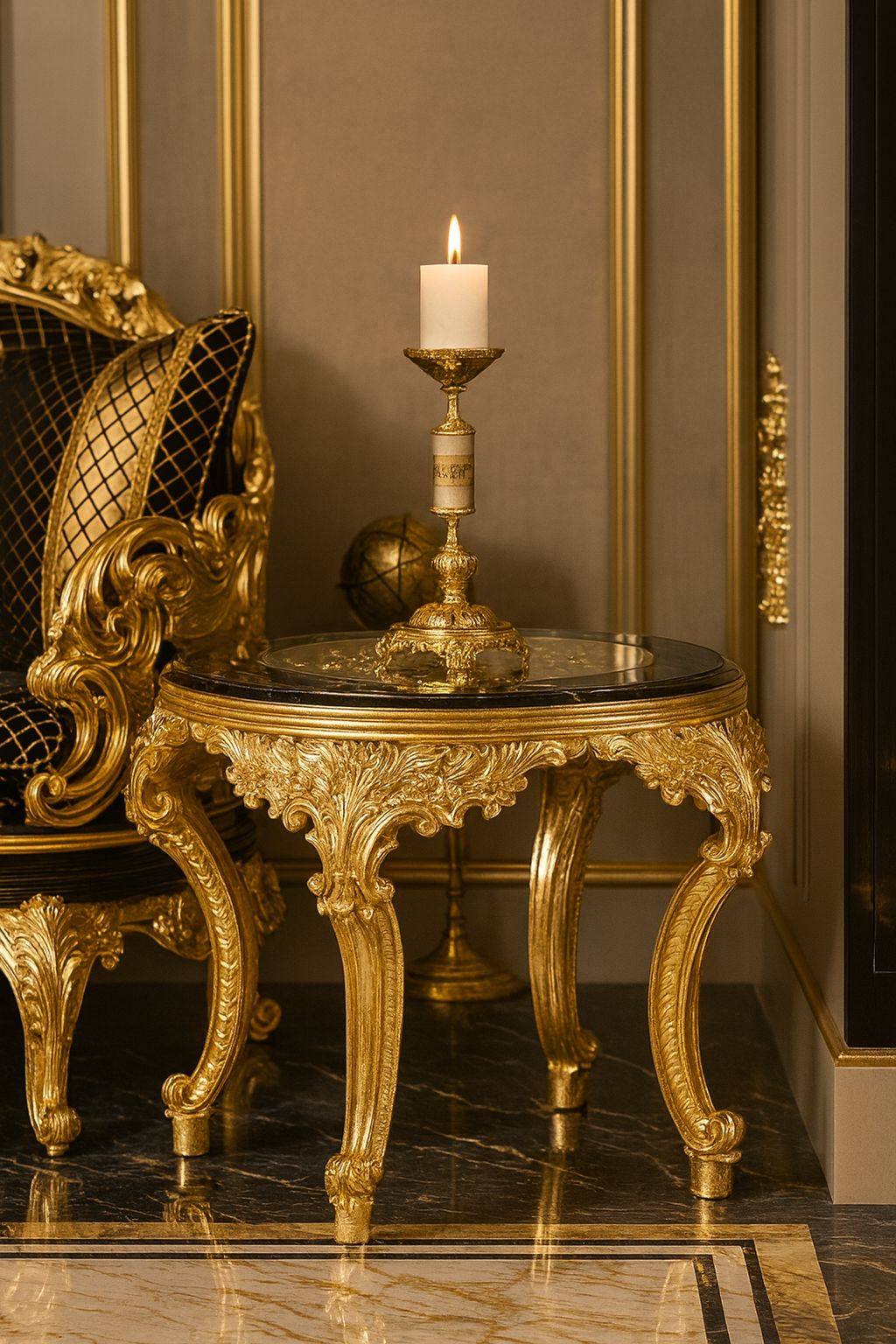 Table d’appoint Majesté Louis XIV